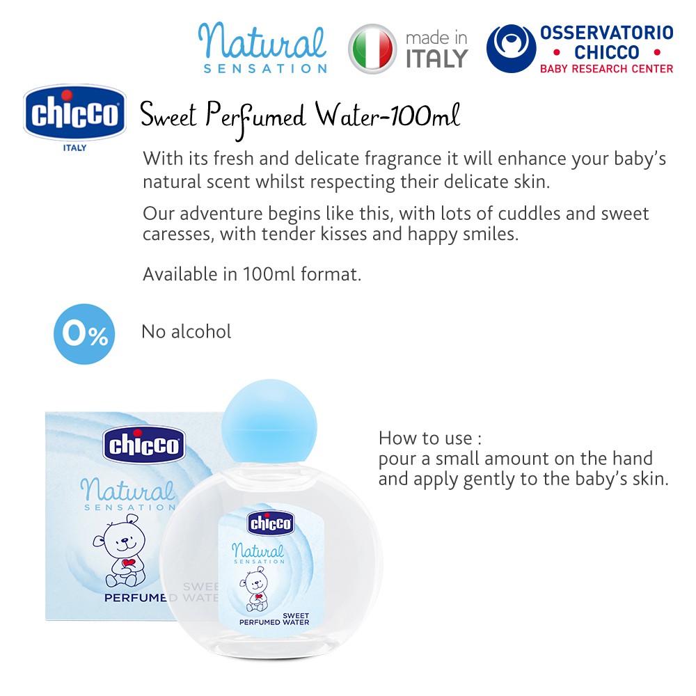 chicco natural sensation sweet perfumed water