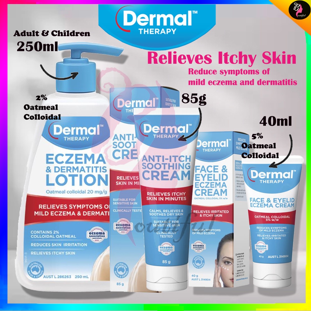 Dermal Therapy Eczema Moisturising Lotion 250ml /Face & Eyelid Eczema