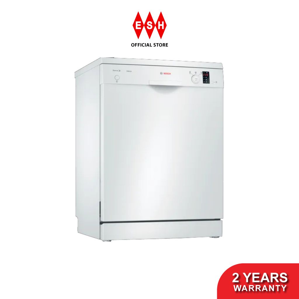 Bosch SMS23BW01T 60 cm Serie 2 Freestanding Dishwasher (White)