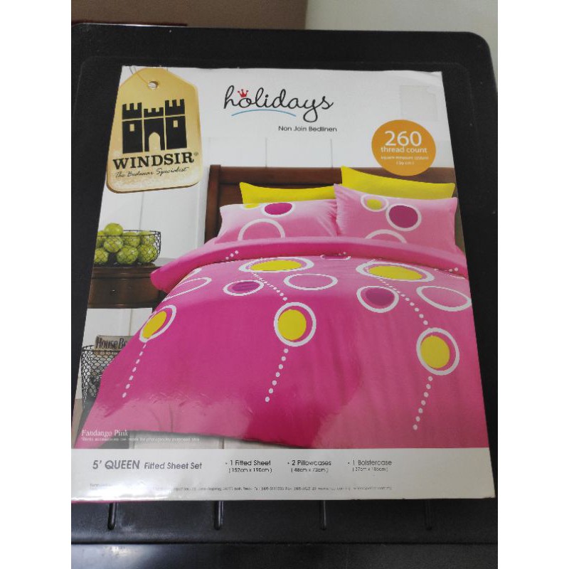Windsir Queen Size Bed Sheets Shopee Malaysia