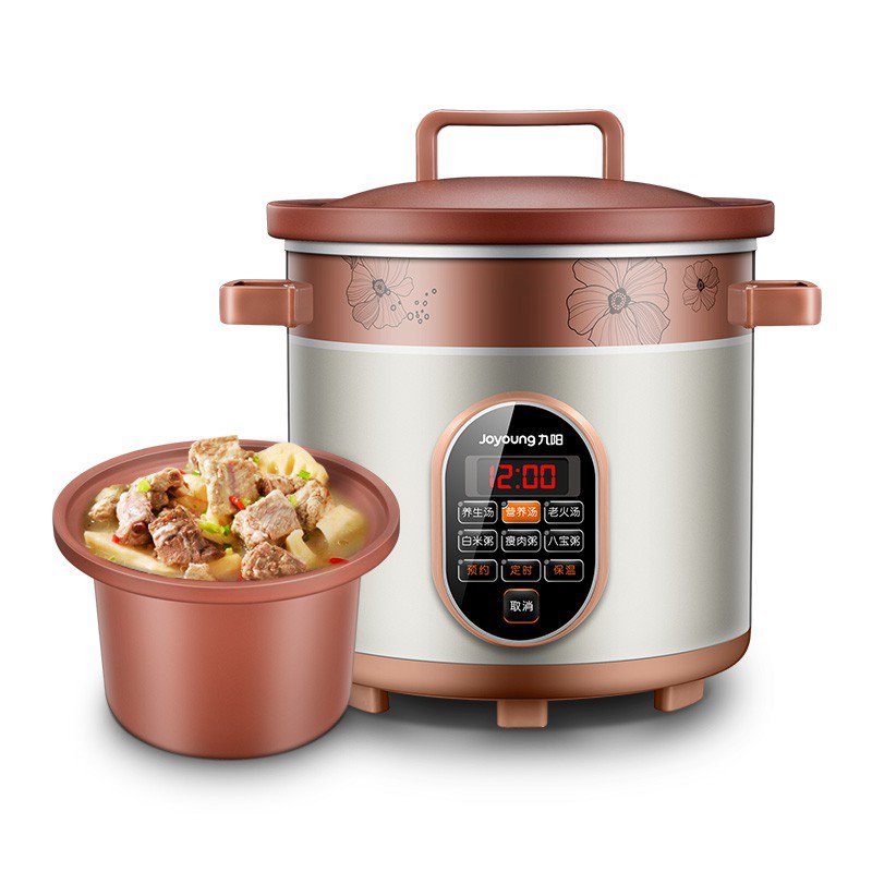 九阳/Joyoung 3.5L/4L/5L Purple Casserole Electric Slow Cooker/ Purple Sand Pot/  Up to 12-monthWarranty