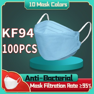 Kf94 Adult Mask 50pcs korean 100PCS Adult Facemask 3D Face Mask Unisex White Fashion Beauty Facial