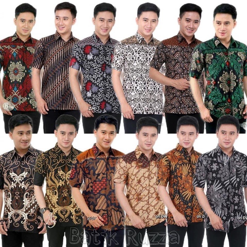 Baju Batik Lelaki Indonesia  Shopee Malaysia