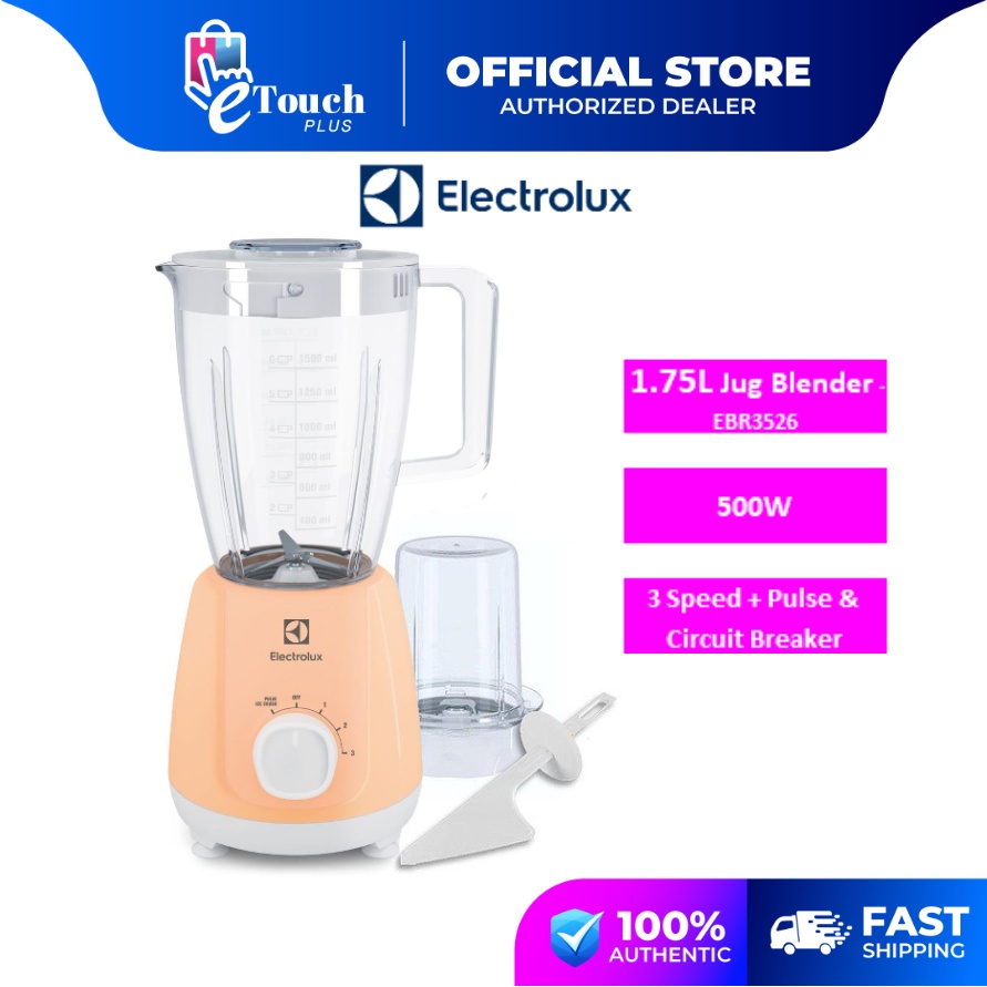 Electrolux Plastic Jug Blender (1.75 L/500 W) EBR3526 Shopee Malaysia