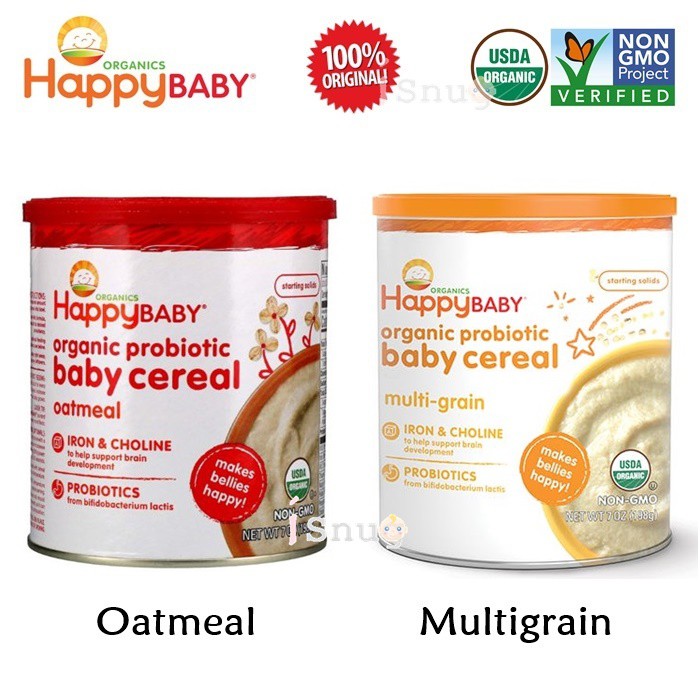 happy baby probiotic oatmeal