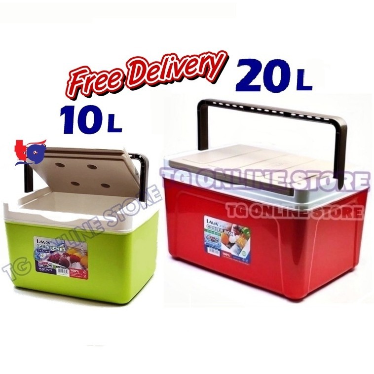 Lava 10L / 20L Cooler Box /Ice Box / Ice bucket / Picnic box ( Random