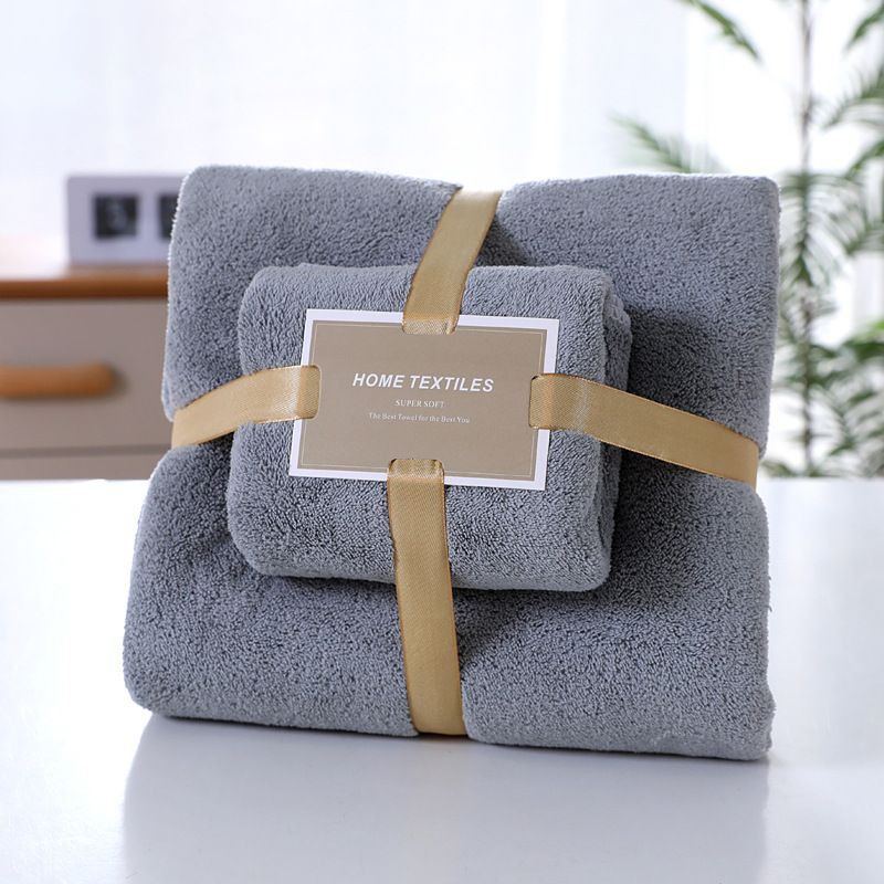 Ready Stock 70 x140cm + 35x75cm Microfiber Bath Towel Absorbent Water High Quality Towels Tuala Mandi