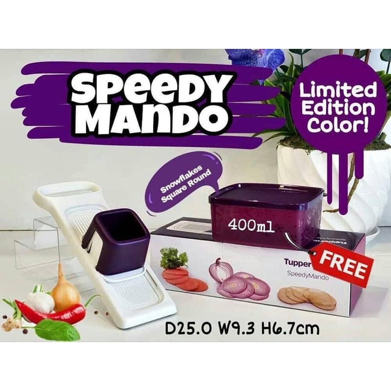 TupperwareBrand Speedy Mando (Purple) Penyagat Murah Purple Unggu Penyagat Kerepek Pisang Kerepek Murah Hadiah GiftBox