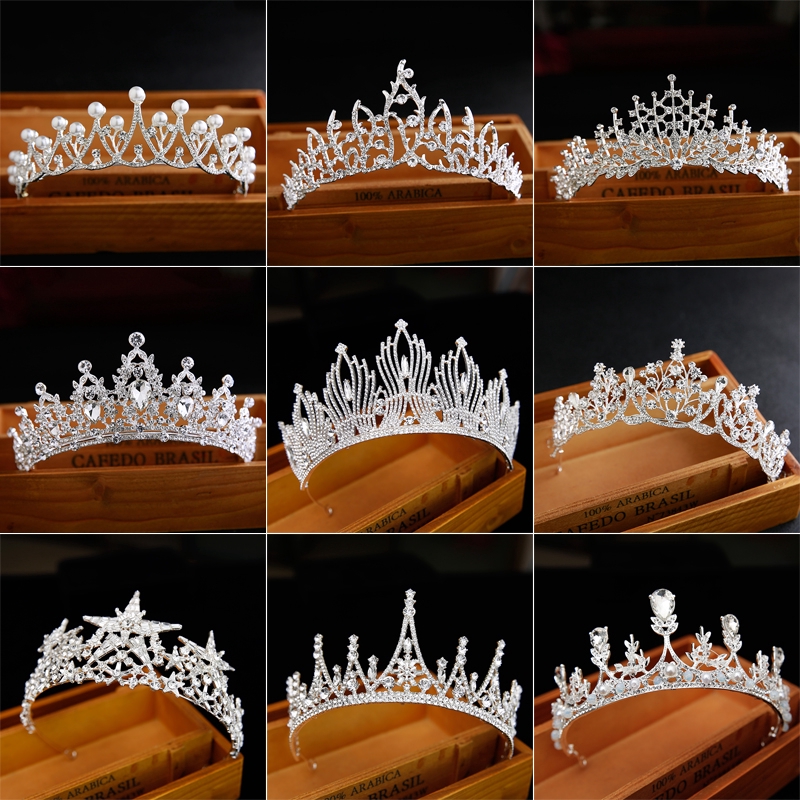 Crystal Crown Bridal Wedding Tiara Headband Mahkota Perkahwinan