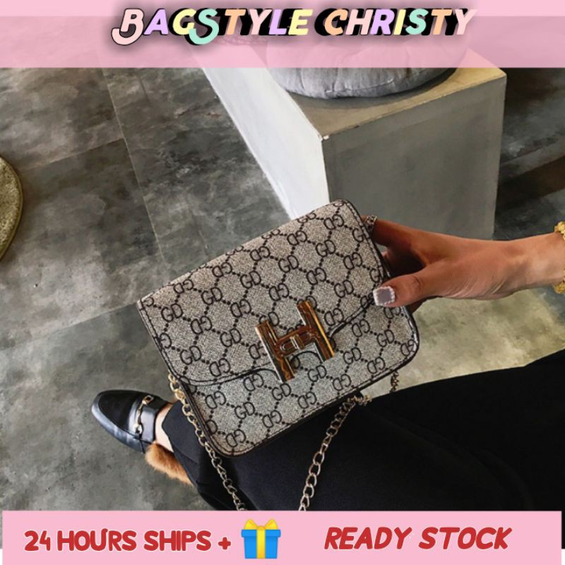 Ready Stock Cy B310 Korean H Sling Bag Handbag Women Sling Bag Crossbody Beg Wanita Murah Cantik