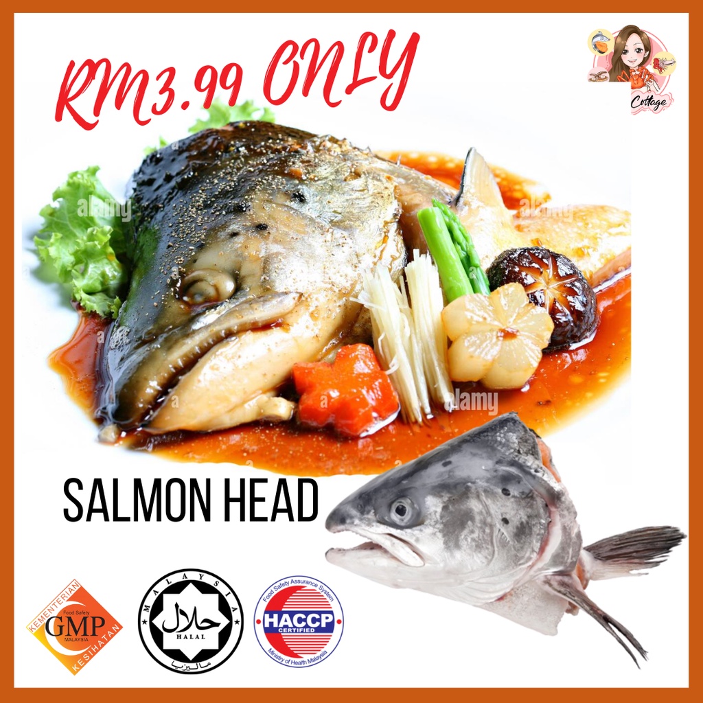 Salmon Fish Head/Salmon Head 400g (Cut)