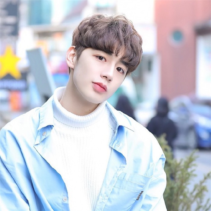 Net Red With The Wig Male Short Curly Hair Can Be Slanted Liu Hai