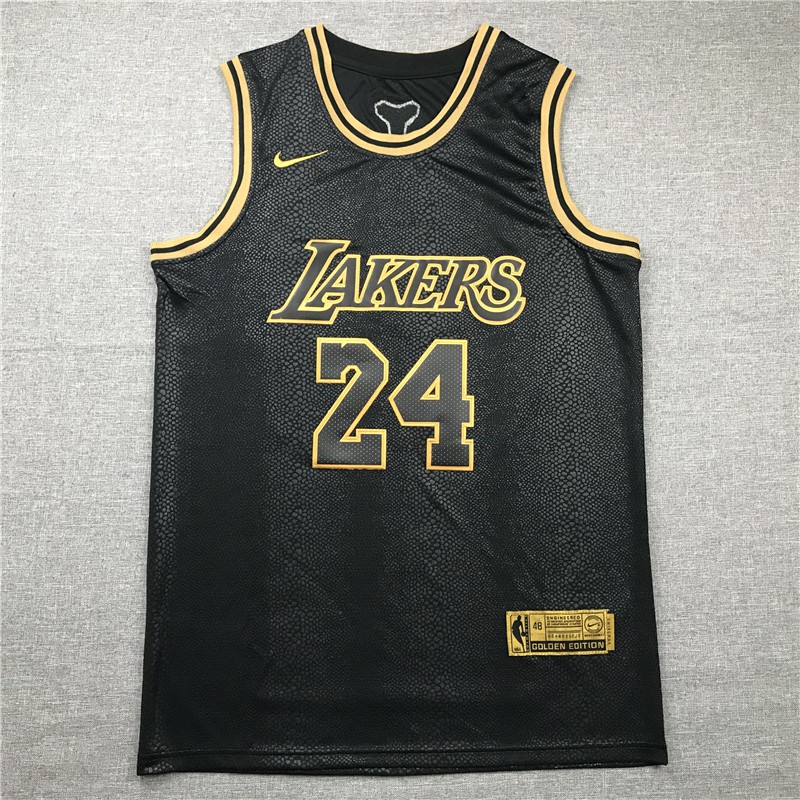 lakers jersey black and gold