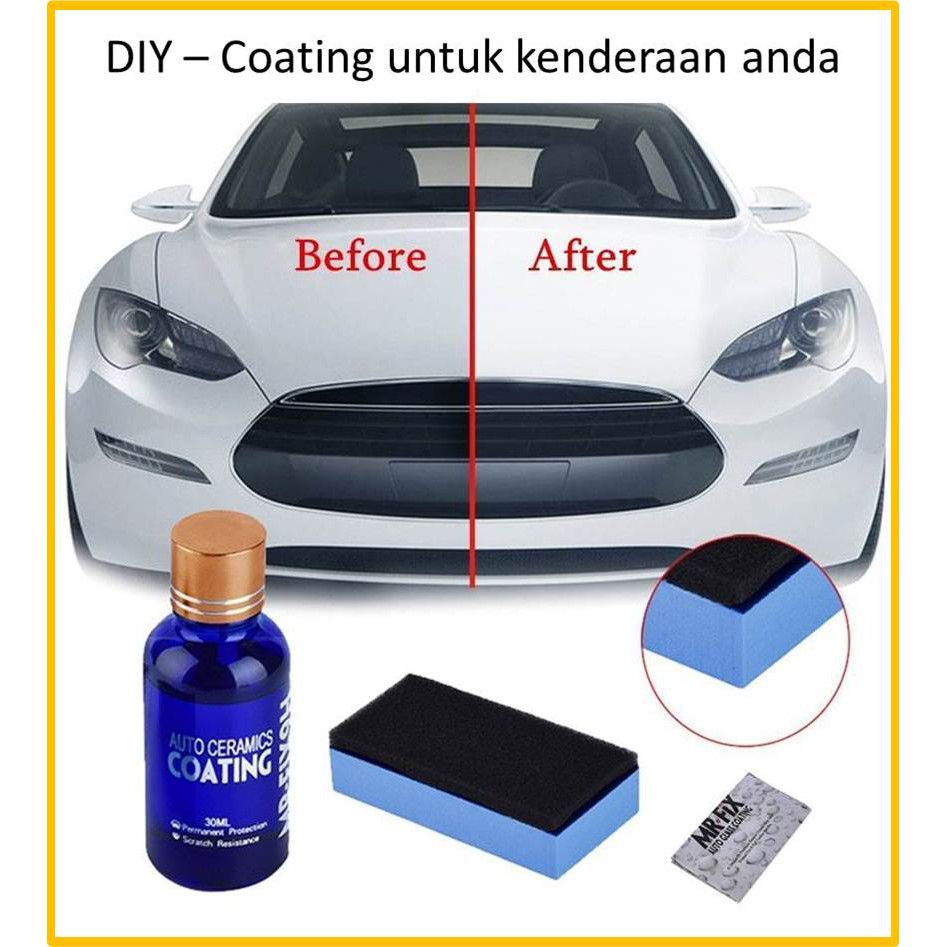 Diy Ceramic Coating Untuk Kenderaan 9h Mr Fix Auto Ceramic Car Coating Kit Ready Stock Shopee Malaysia