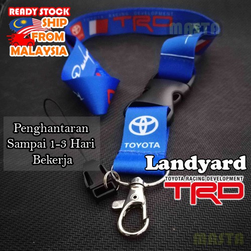 Toyota Trd Lanyard Biru - Neck Strap Landyard Toyota Trd kad matrix ...