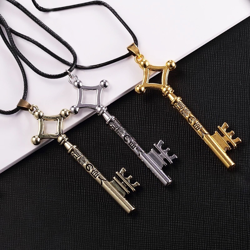 Anime Attack on Titan Necklace Eren Key Pendant Shingeki No Kyojin ...