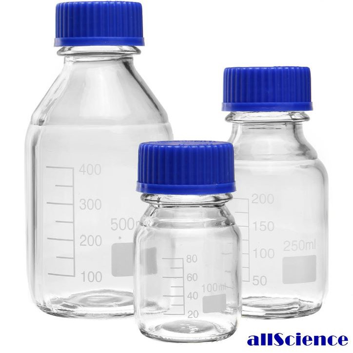 laboratory bottles glass