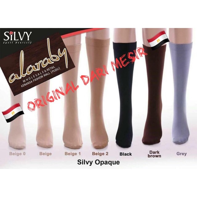 Silvy Original PANJAG & PENDEK Mesir Stokin stoking Muslimah socks