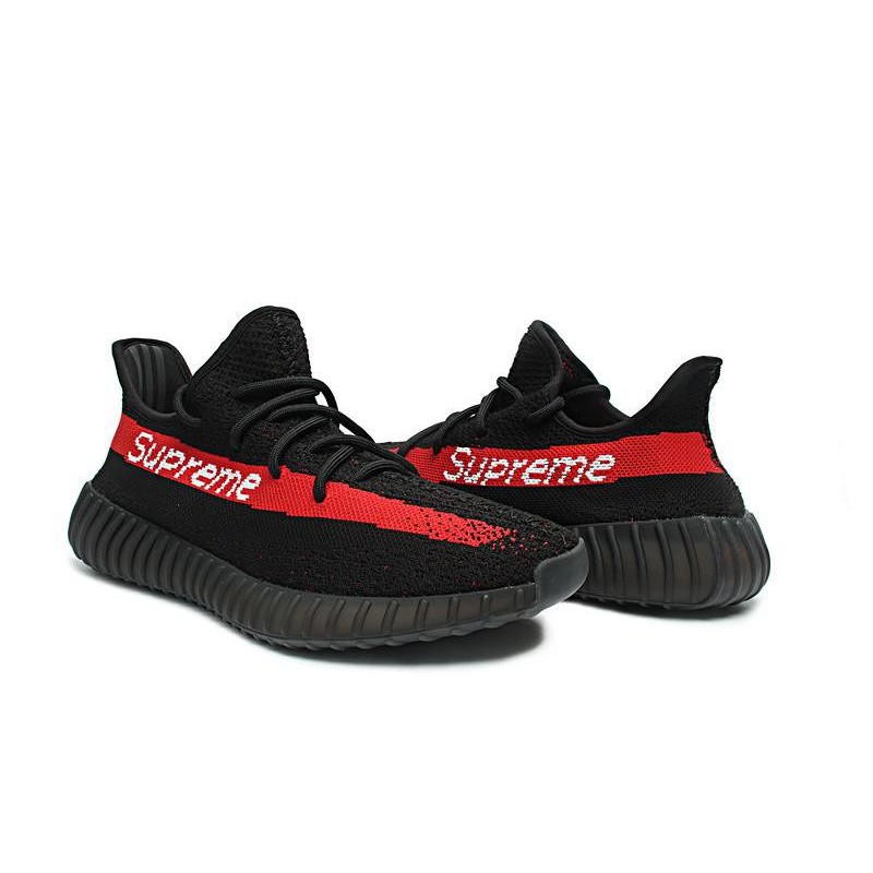 red supreme yeezys