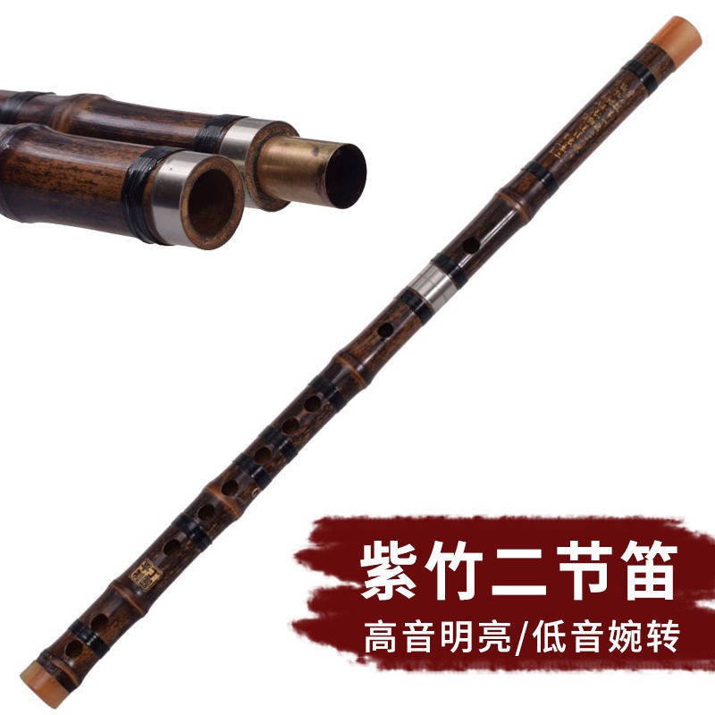 笛子横笛紫竹二节C竹笛D箫笛F成人G初学小A降B降E调古风乐器Flute flute zizhu section 2 C bamboo flute  flute D F G adult | Shopee Malaysia