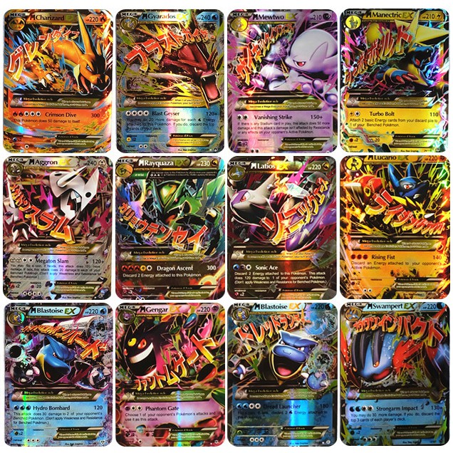 Pokemon Trading Cards Tcg Gx Mega Ex Vmax Team Sword Shield Party Shiny Flash Game Card Boys Toy Shopee Malaysia