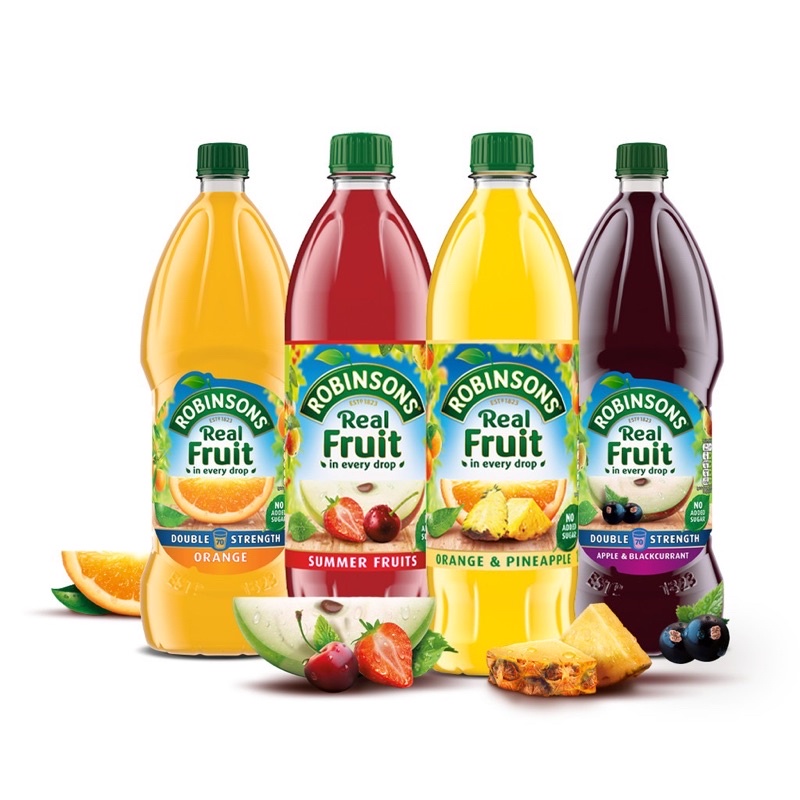 1L Robinsons Real Fruit Juice No Added Sugar Drinks (orange&pineapple