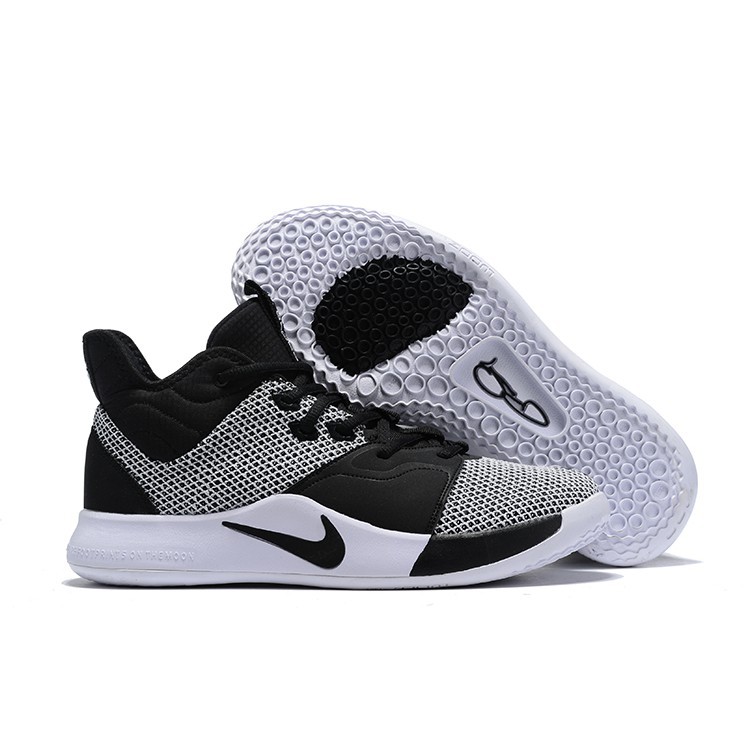 nike pg 3 black white