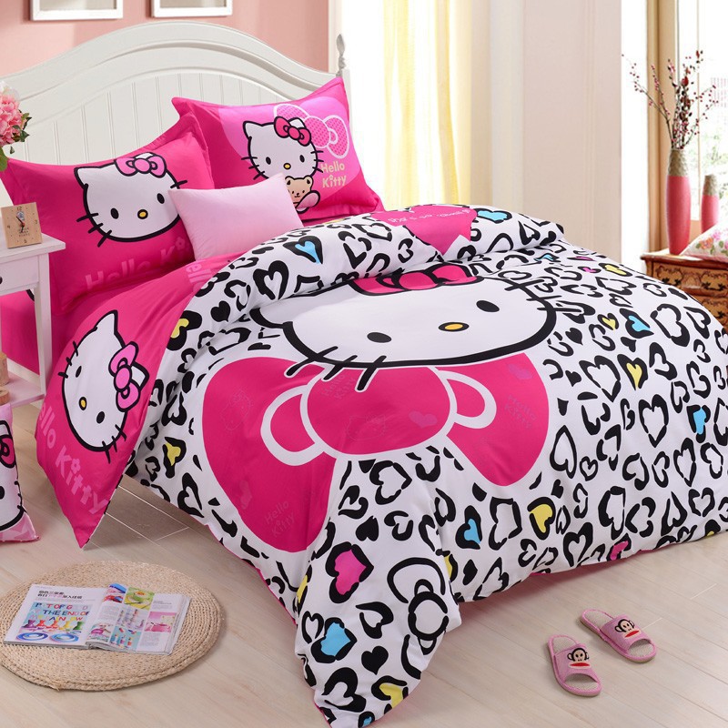 Hello Kitty Bedding Set 6pcs Inc Comforter Shopee Malaysia