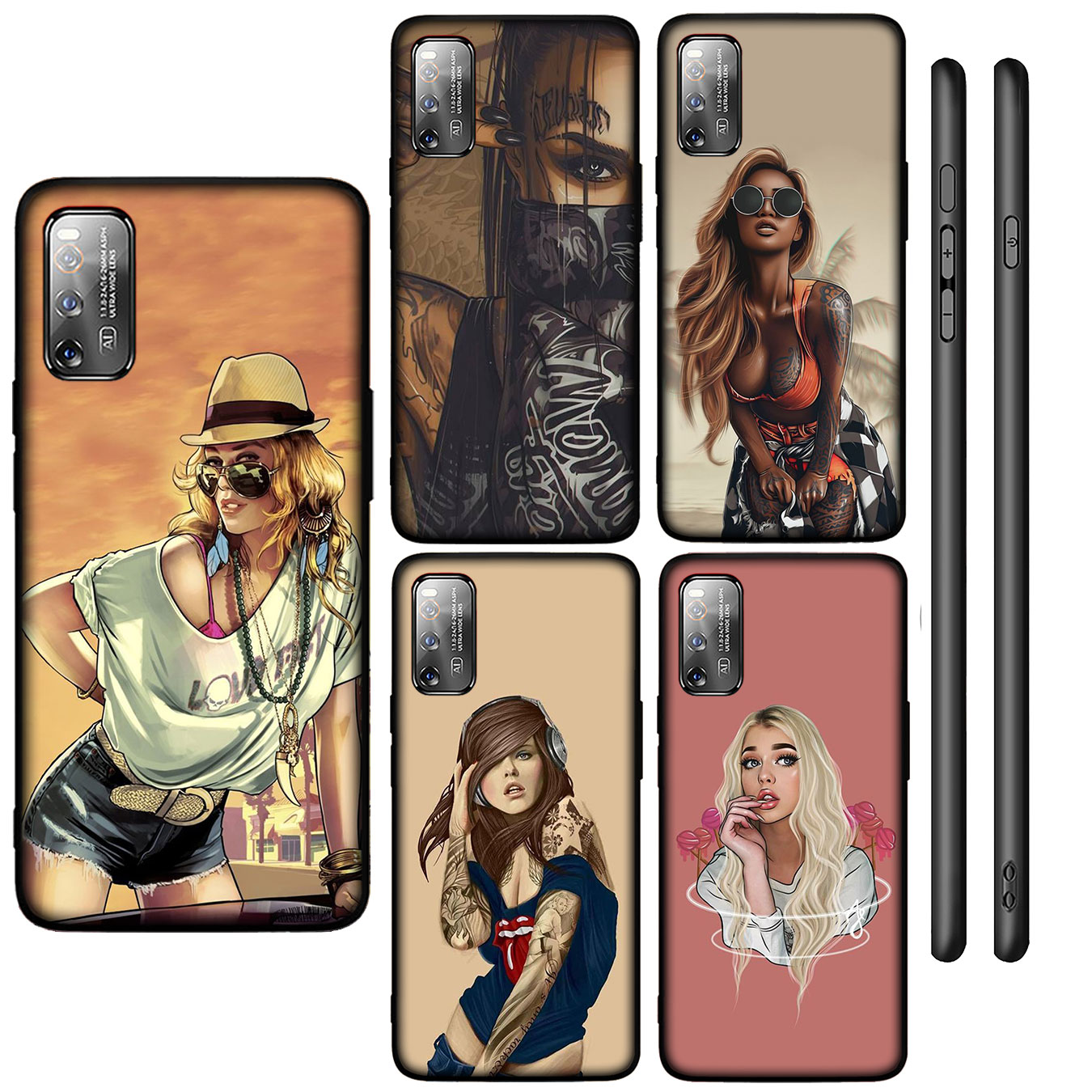 Samsung Galaxy S21 Ultra S8 Plus M31 M51 A11 A31 A51 S21 S8 S21plus Phone Case Soft Silicone Cartoon Pretty Girl Casing Shopee Malaysia