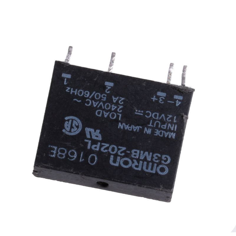 1pcs g3mb-202p DC-AC PCB SSR en 24V DC AC 2A out 240v solid state relay module 