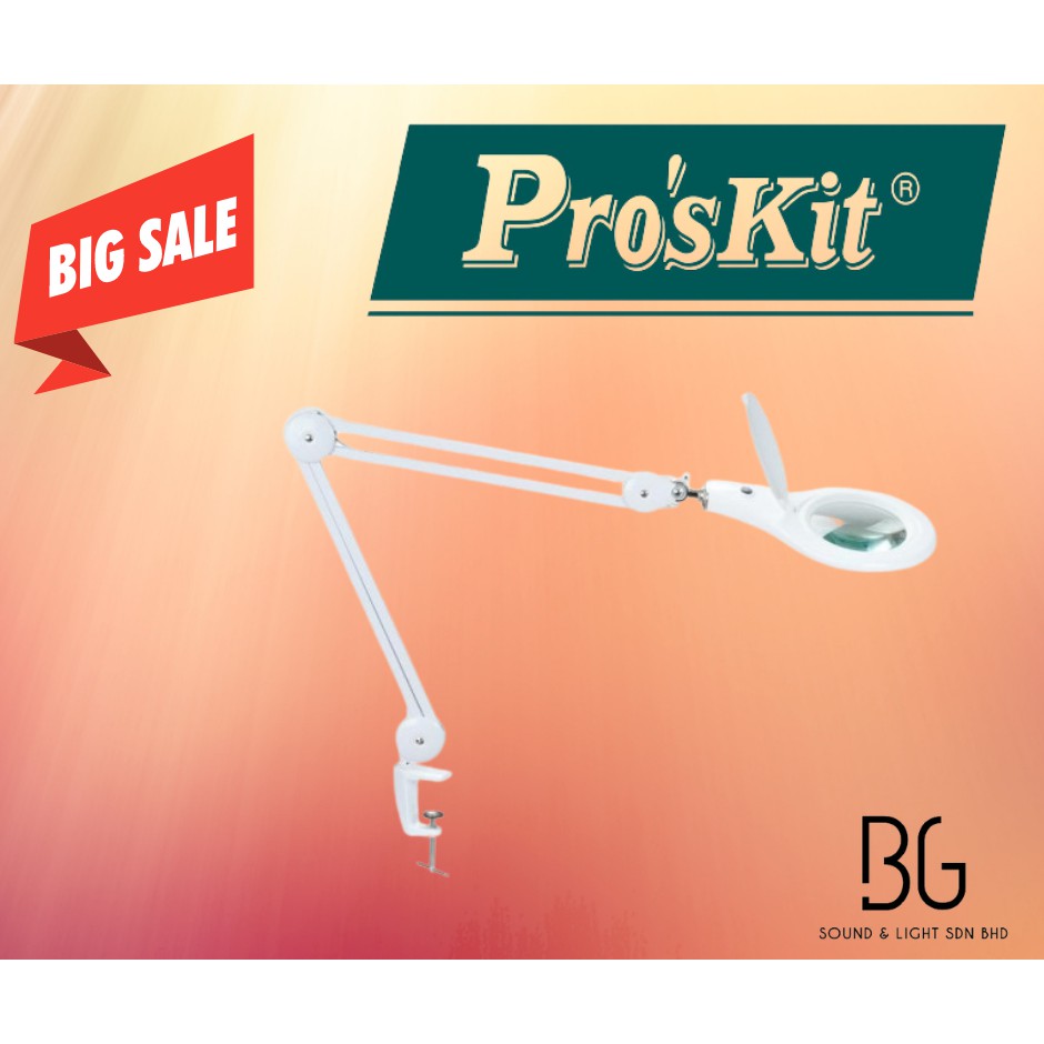 PRO'SKIT MA1209LI LED Table Clamp Magnifier Lamp 220V Shopee Malaysia