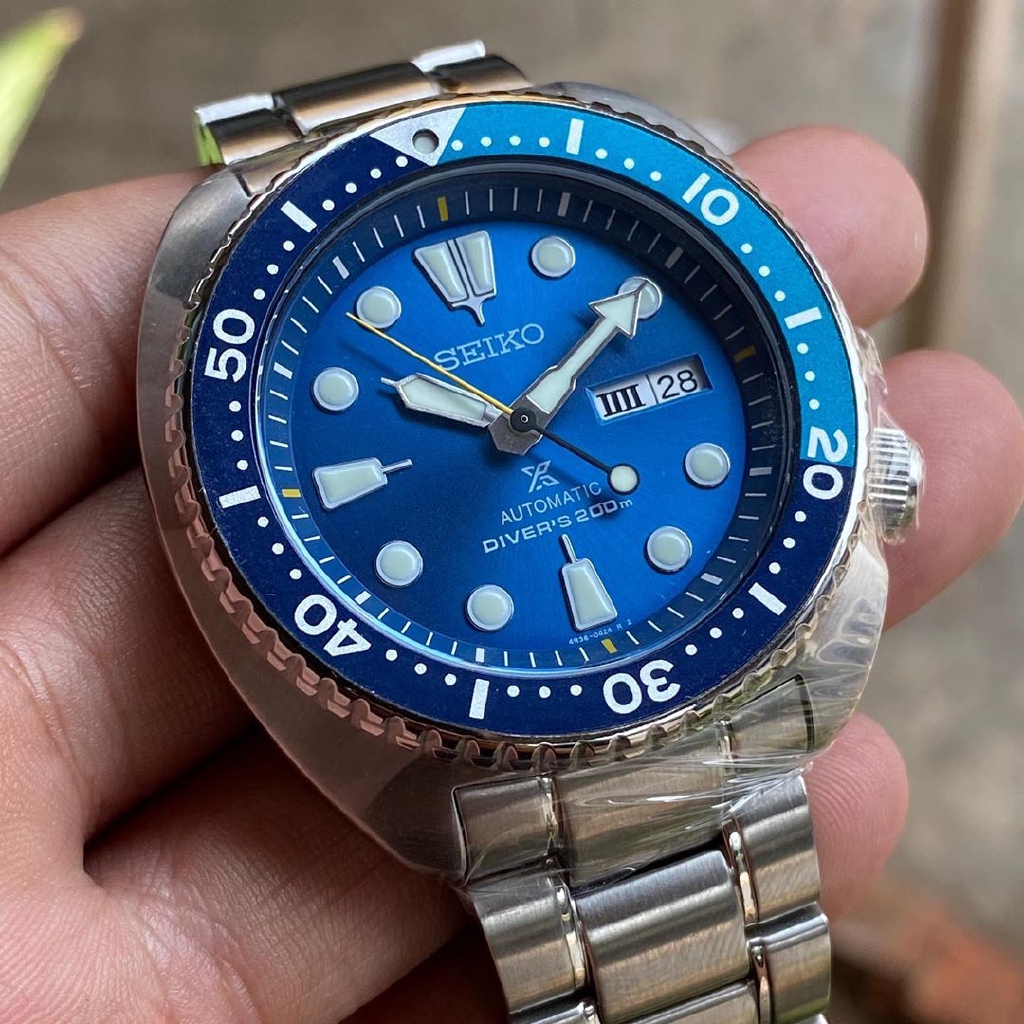 Seiko Prospex Turtle SRPB11K1 Blue Lagoon Limited Edition Automatic Divers  200M Watch (Extra Seiko Silicone Band) | Shopee Malaysia