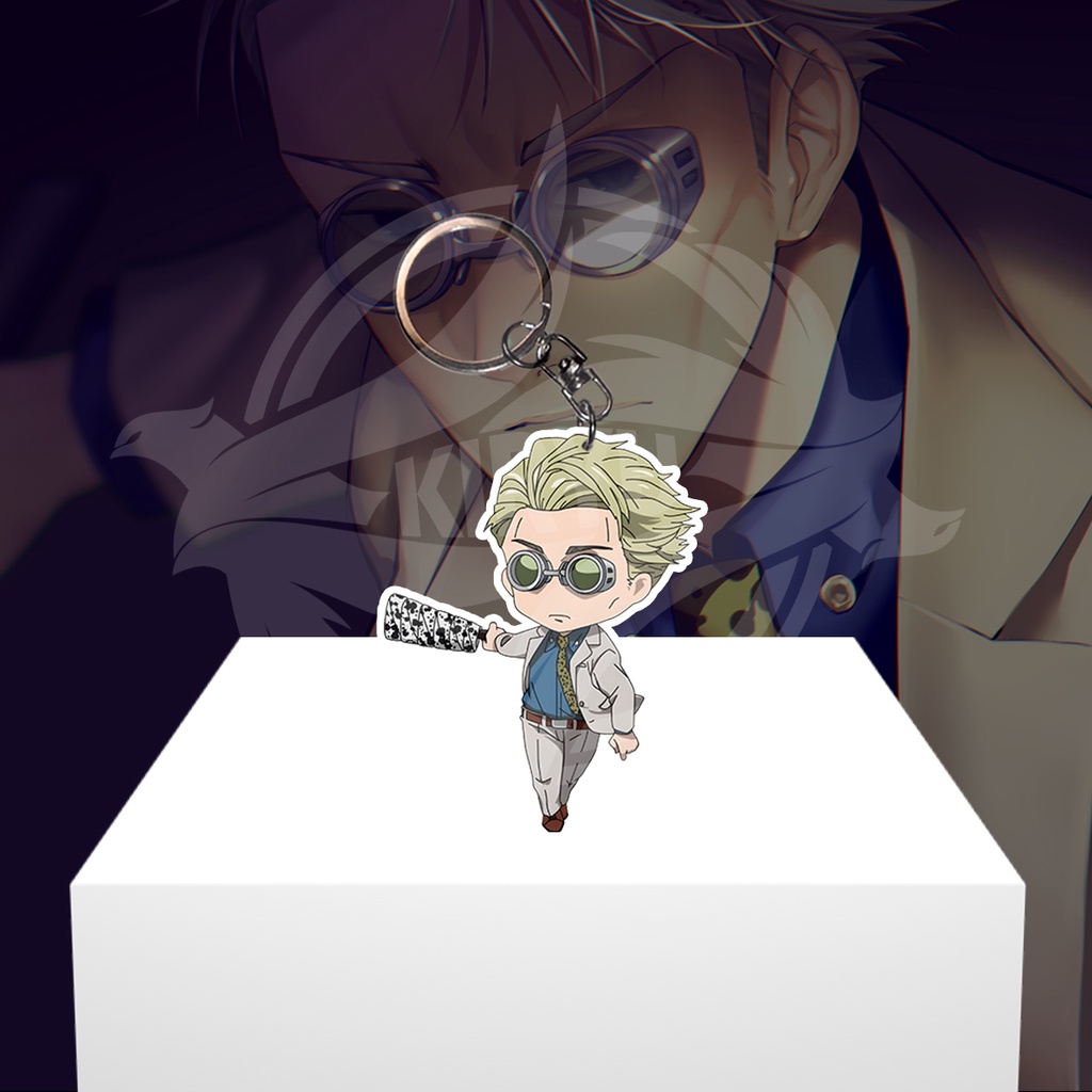 GANTUNGAN Anime Jujutsu Kaisen Nanami Kento Keychain Acrylic Ganci