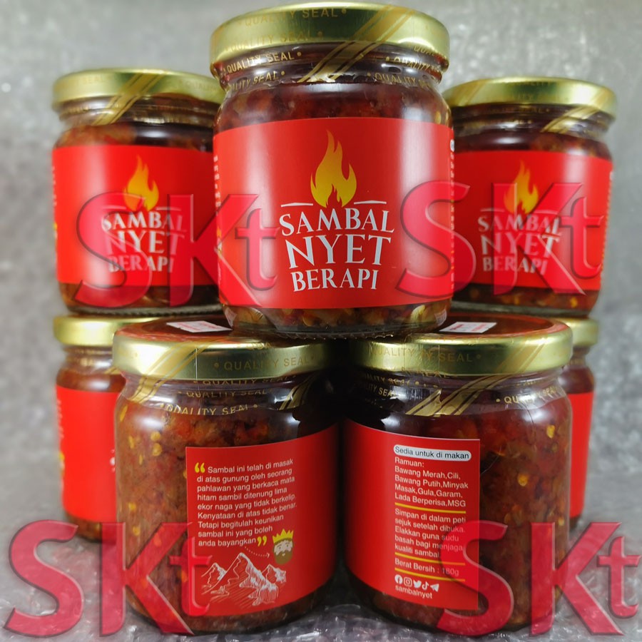 Ready Stock Original Sambal Nyet Berapi Ship From Alor Setar Ayam Penyet Gepuk Utaqa Kertas Giler Pedas Khairulaming