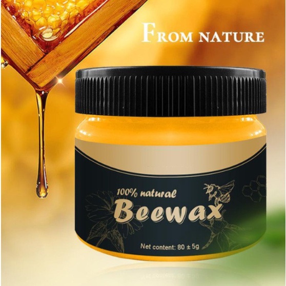 Beewax Wood Polish Furniture Wood Care Cabinets Natural Shine Bees Wax Beeswax Kayu Yati Wood Wax Polish Wood Coat