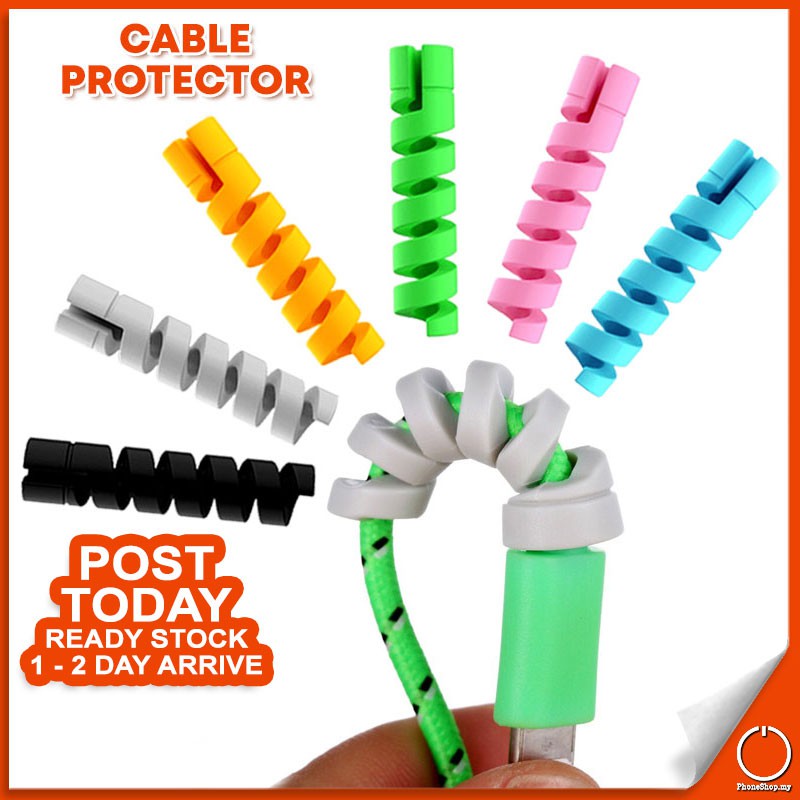 Essential Premium Cable Wire Charging Cord Protector Anti Fracture Data Line Bobbin Winder USB Earphone Wrap Cover - Image 2