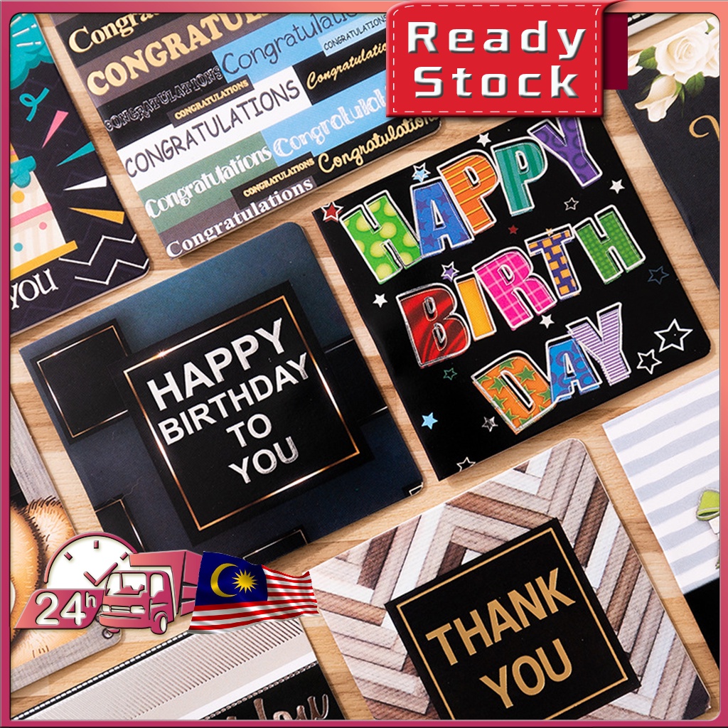 Kad Hari Jadi Gift Card Wish Card Greeting Cards Thank You Card Best Wishes Card Kad Ucapan Happy Birthday Card Wedding Shopee Malaysia