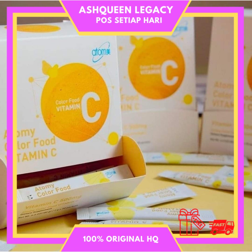 ATOMY Vitamin C per sachet 1000mg (HALAL MALAYSIA packaging) Shopee