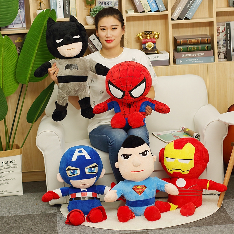large stuffed superheroes