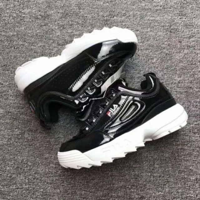 fila disruptor 2 black white