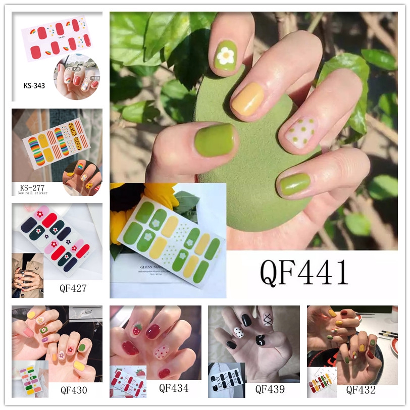 Cute Ins Nail Sticker Beautiful Nail Sticker Gift Nail Love Waterproof Non Toxic Nail Sticker Shopee Malaysia