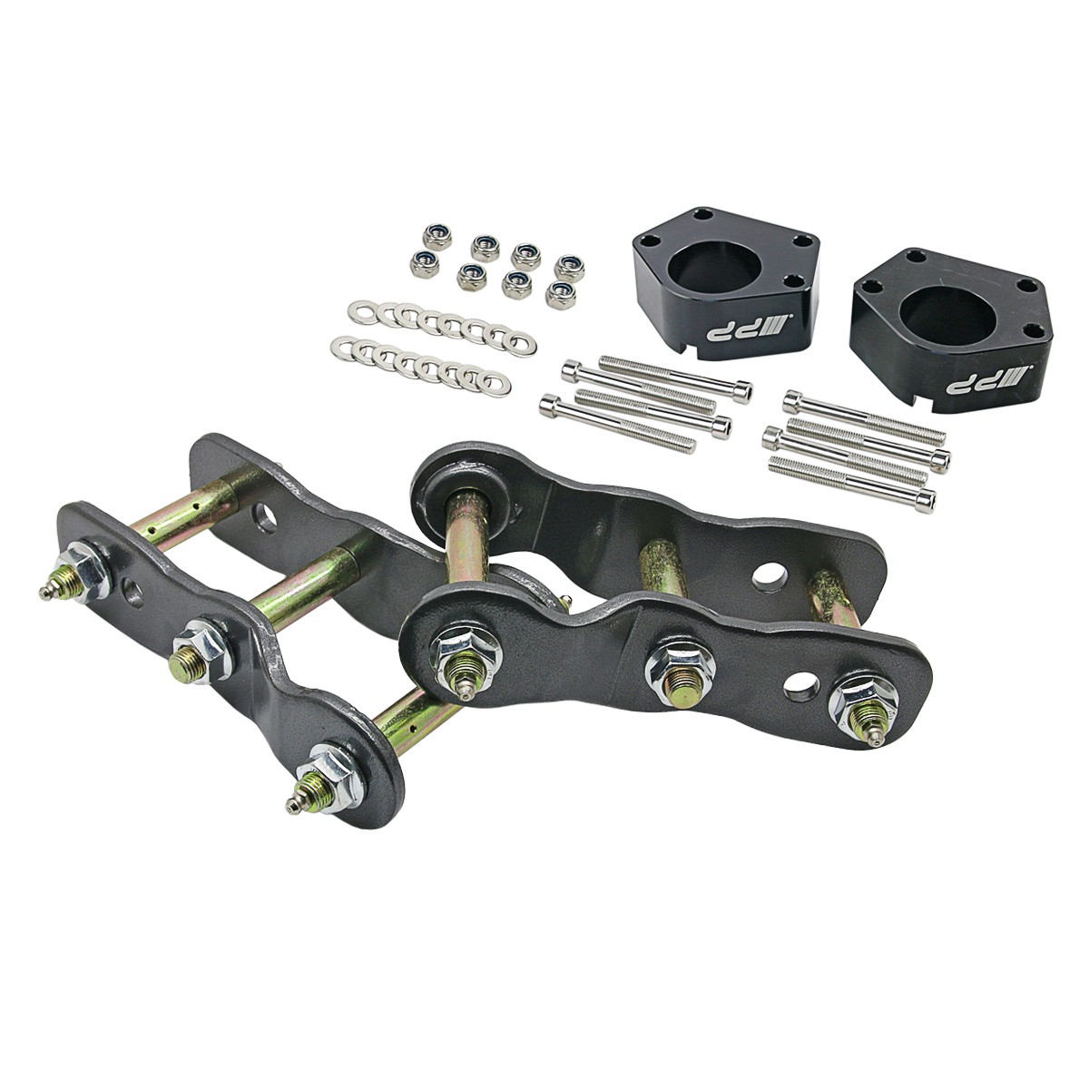 Ball Joint Spacer+Rear Shackles Lift Kit Fits Toyota Hilux IFS LN107