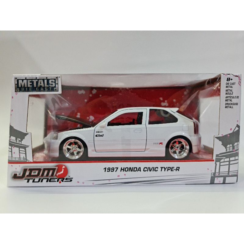 Jada 1/24 ホンダ シビック タイプR 1997 EK9 ダイキャスト