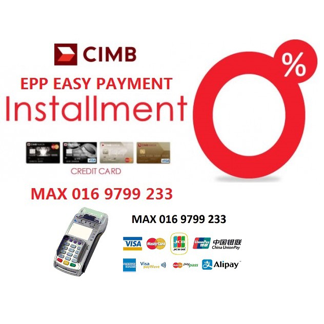 Cimb Bank Merchant Credit Card Machine Epp 0 Installment Plan Shopee Malaysia