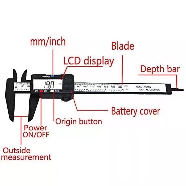 🎁KL STORE✨ _ Digital Measurement Electronic Vernier Caliper Elektronik Mikrometer Micr