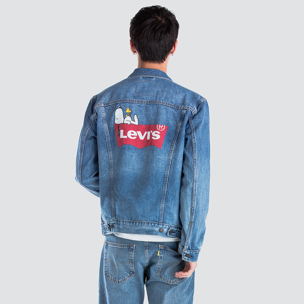 Levi's x Peanuts Trucker Jacket Men 72334-0394 | Shopee Malaysia