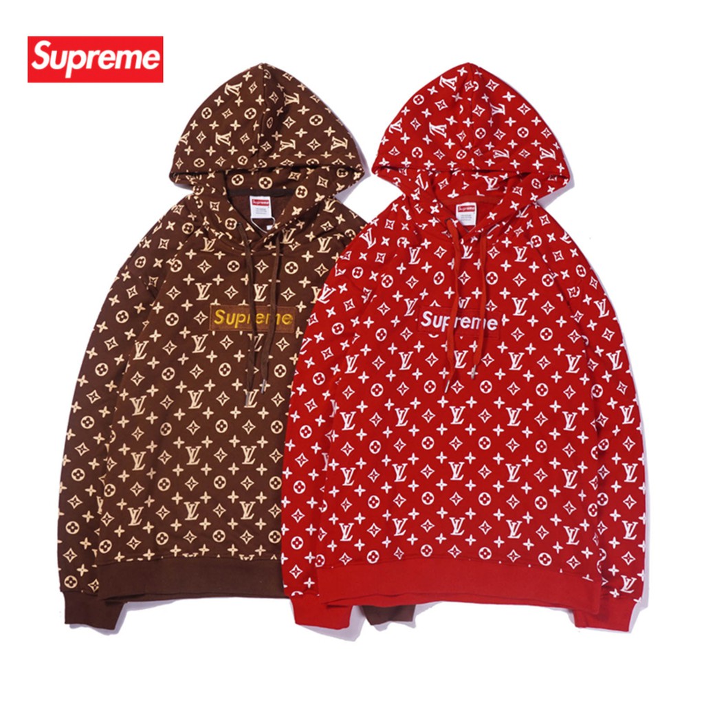 lv and supreme hoodie