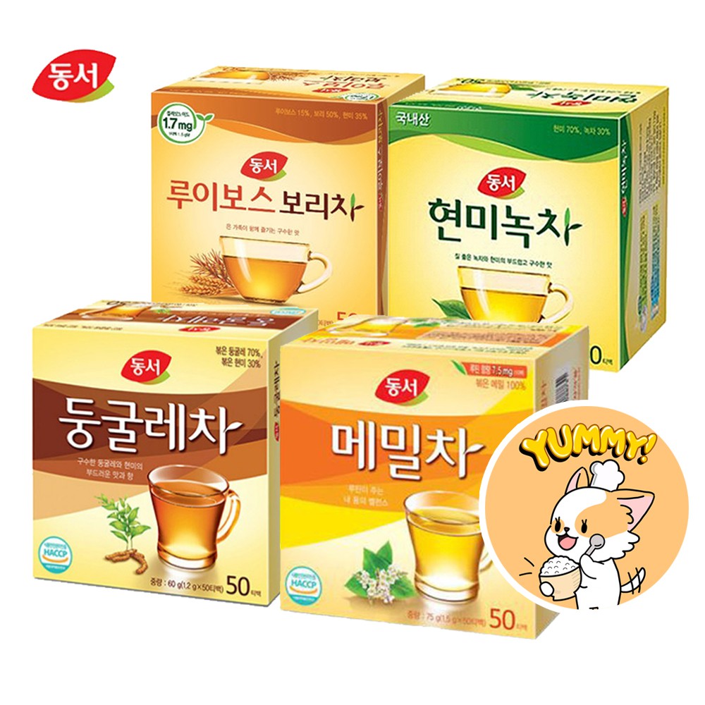 Dongsuh Korean Tea bag Green Tea Donggulle Tea Brown Rice Green Tea Buckwheat Tea Rooibos Barley