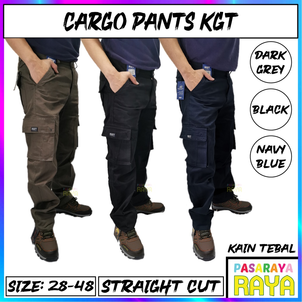 CARGO PANTS KGT SELUAR CARGO KERJA STRAIGHT CUT 6 POCKETS SELUAR KERJA ...