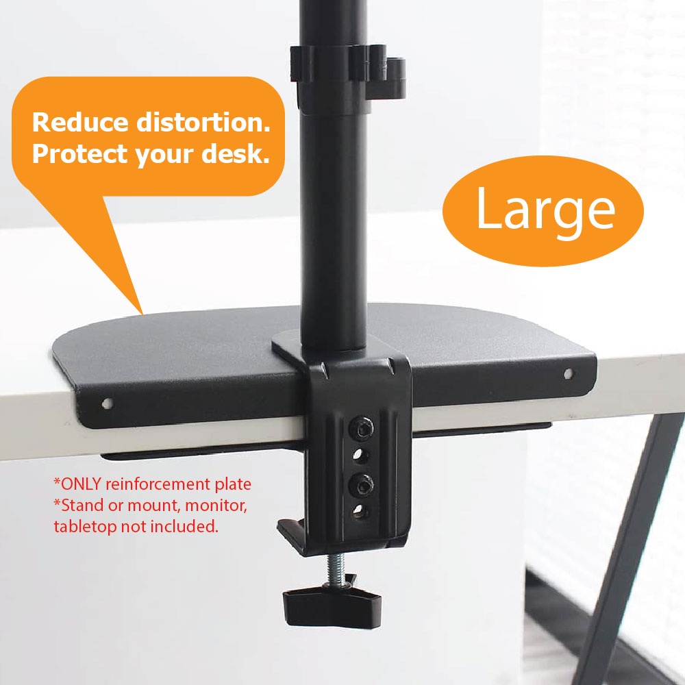 Solid Reinforcement Steel Mount Plate for monitor mount desk stand